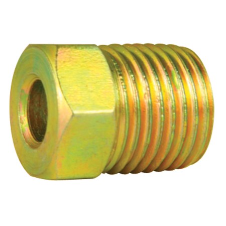 Ags Steel Tube Nut, 3/16 (7/16-24 Inverted), 1/bag BLF-11B